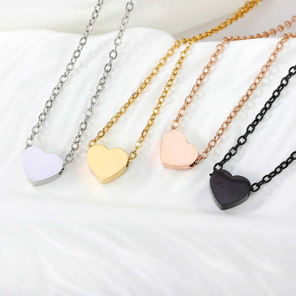 Simple Heart Pendant Necklace