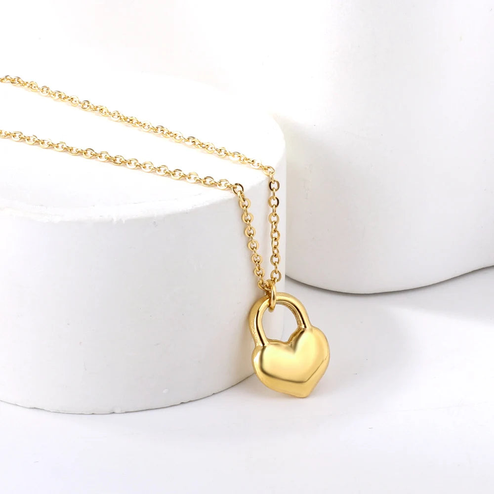 Stainless Steel Heart Pendant Necklace