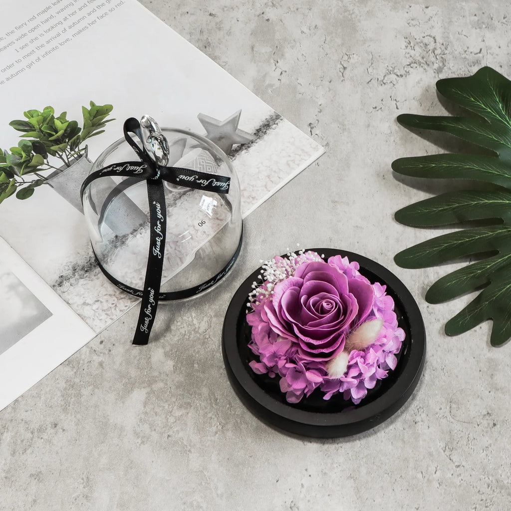 Exclusive Eternal Rose in Glass