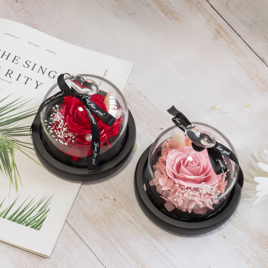 Exclusive Eternal Rose in Glass