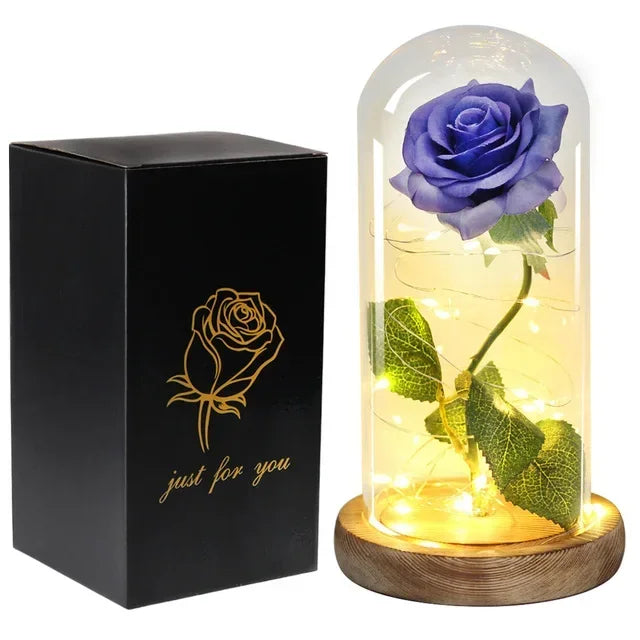 Beauty and the Beast Eternal Rose in Glass