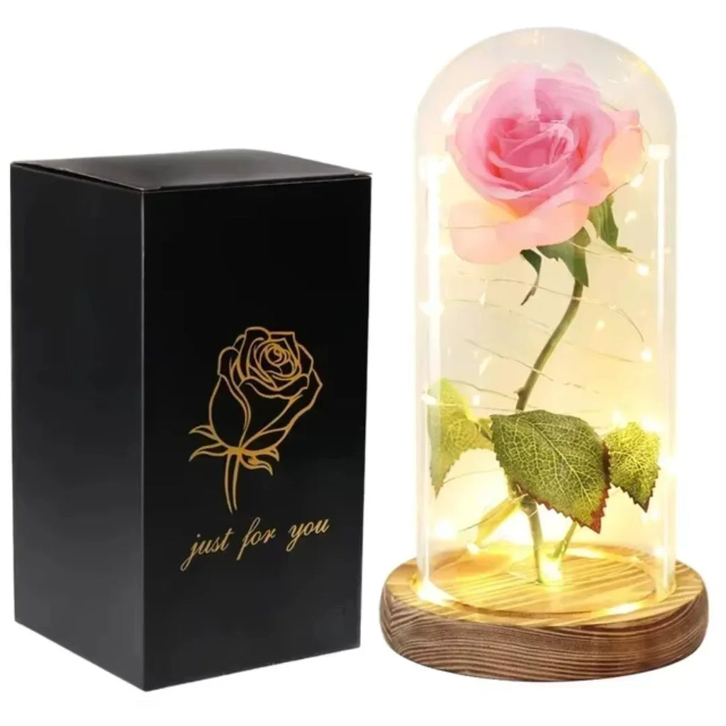 Beauty and the Beast Eternal Rose in Glass