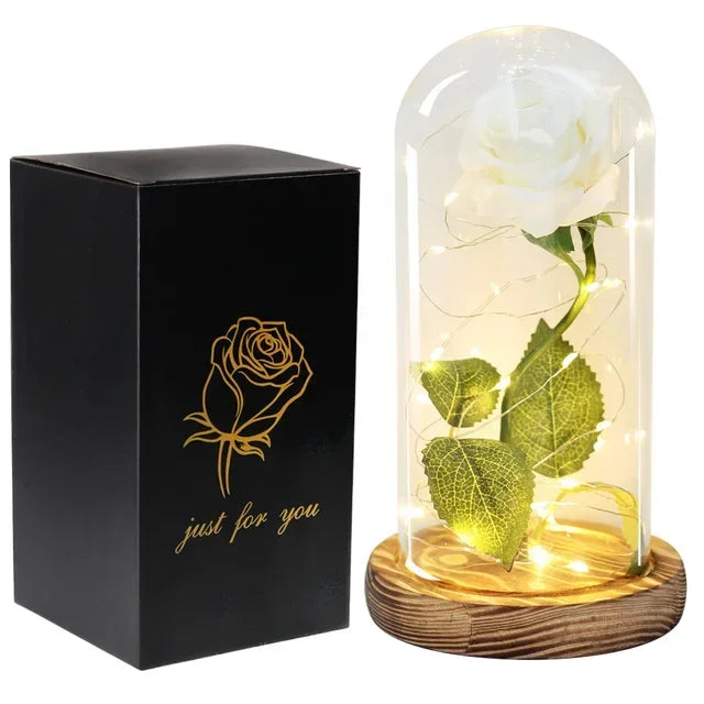 Beauty and the Beast Eternal Rose in Glass