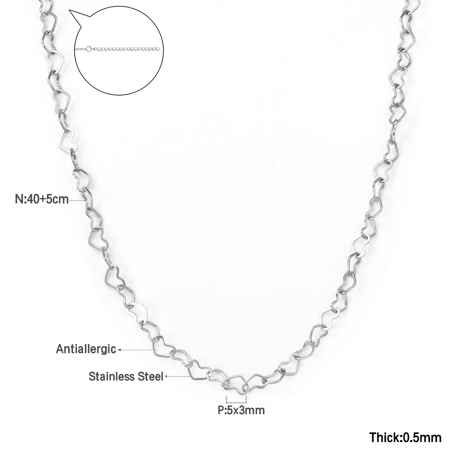 Simple Heart Pendant Necklace