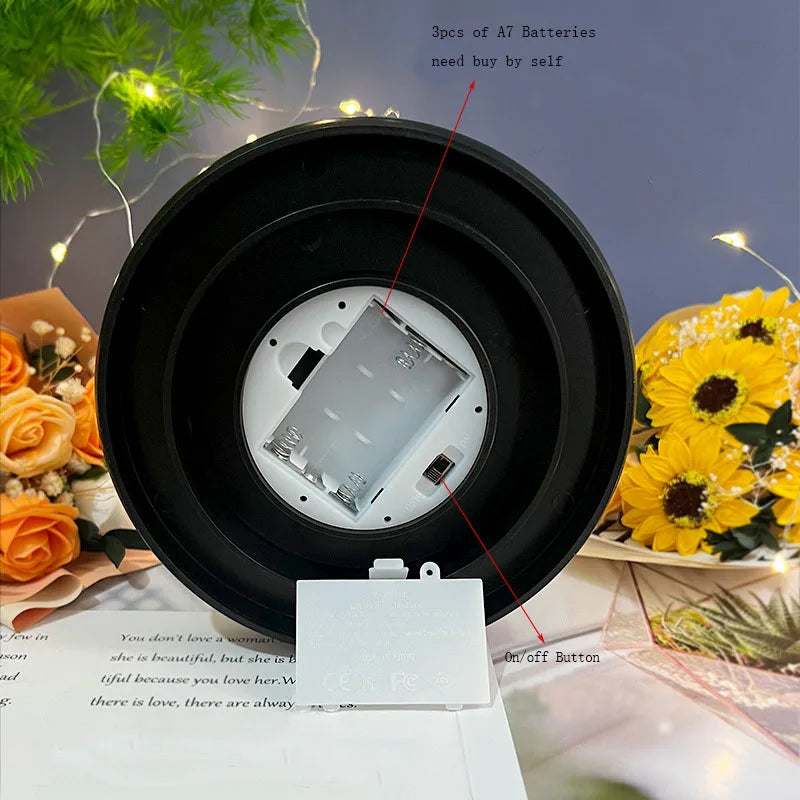 7Roses head Glass box